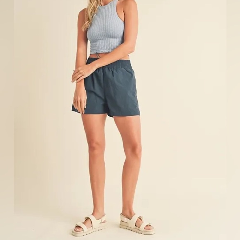 High waisted Drawstring Shorts
